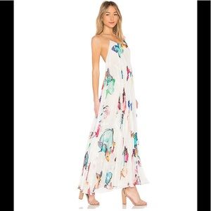 Rococo Sand Halter Butterfly Maxi NWOT medium